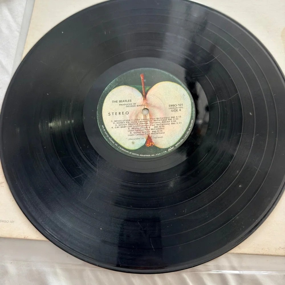 The Beatles White Album Vinyl LP 1968 Apple SWBO-101 Numbered A1944411 Stereo